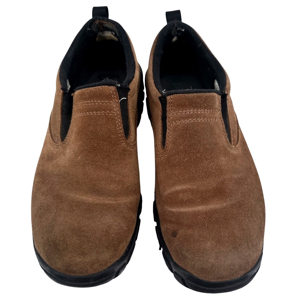 Lands End Mens Suede‎ Leather Slip On Casual Loafer Comfort Shoes sz 7 HM
